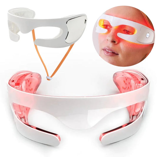 Smart Eye Massager Eye Protection Instrument with Light Therapy Multi-Frequency Vibration Massage Relieve Eye Fatigue,Eye Relaxing,Dark Circles,Dry Eye Syndrome and Improve Sleep